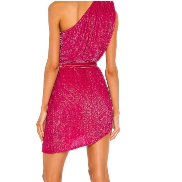 Retrofete x Revolve Ella Dress in Fuschia pink size small - Picture 3 of 13